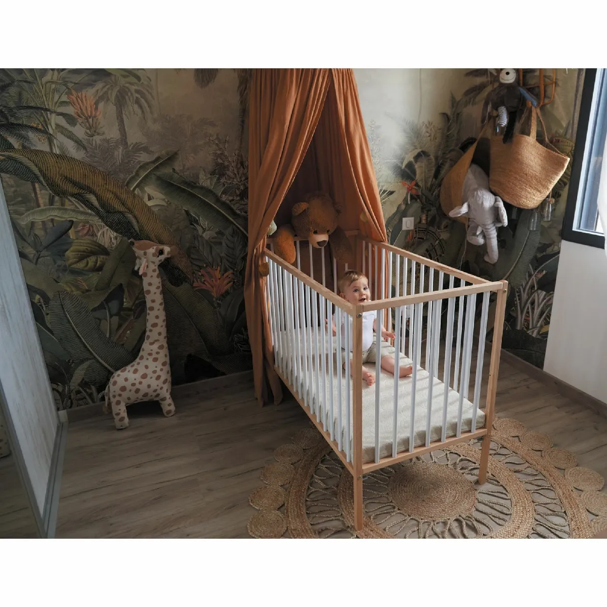 Combelle Lit Remi 60x120 - Brut Naturel