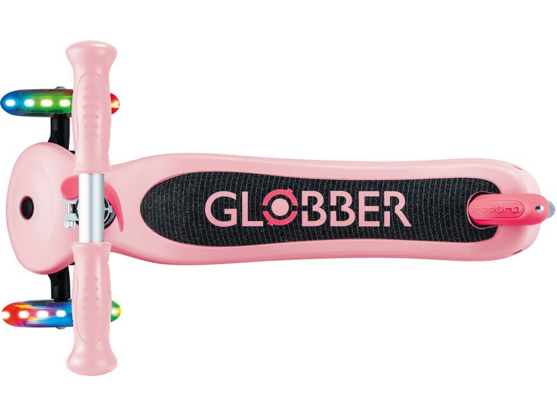 GLOBBER Scooter Primo Lights Hellrosa 3-Rad-Roller mit Beleuchtung für Kinder