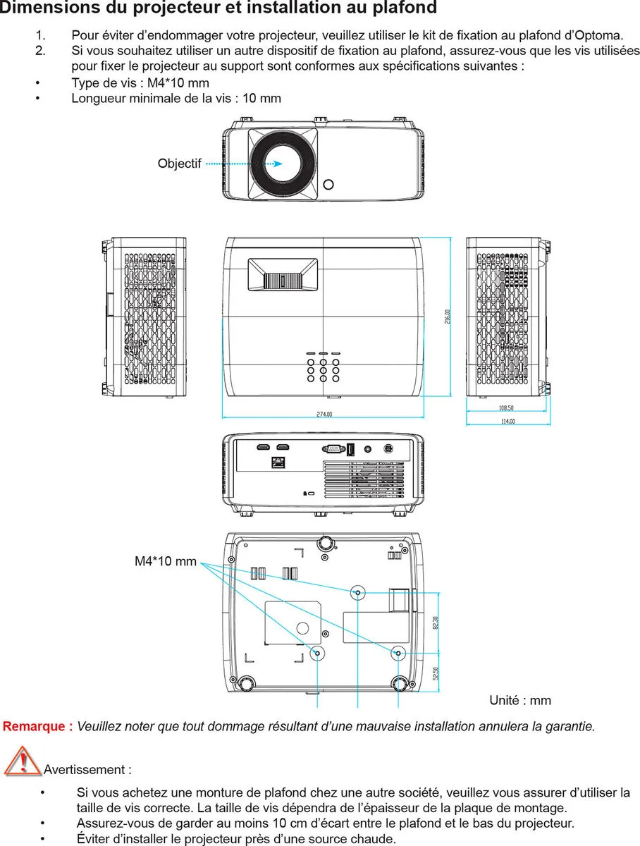Optoma GT2000HDR Vidéoprojecteurs