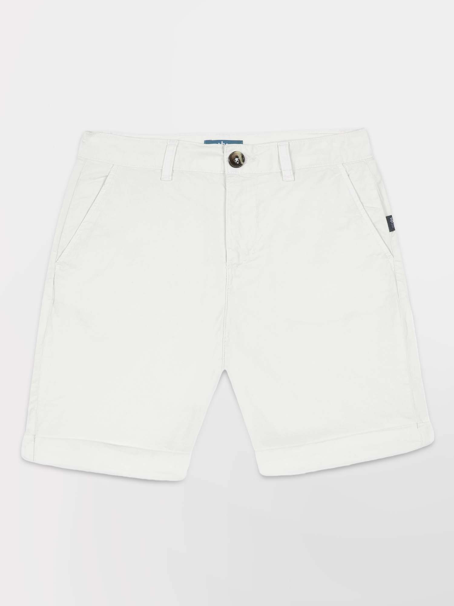 Bermuda Femme Coton Stretch Blanc