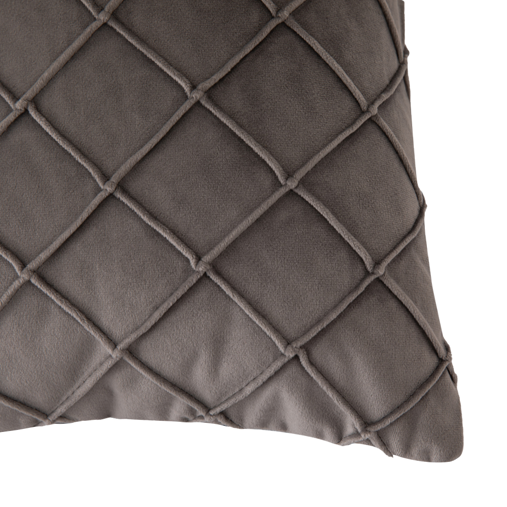 Kissen CARO grau 50 x 30 cm