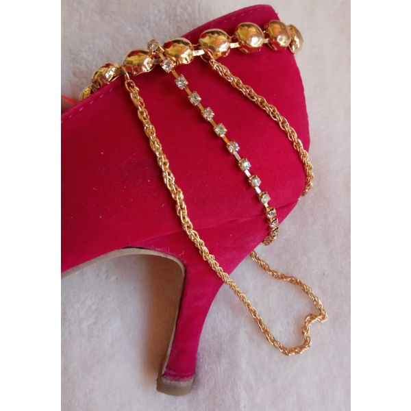 Pulseiras para Calçado Dourado - 444126