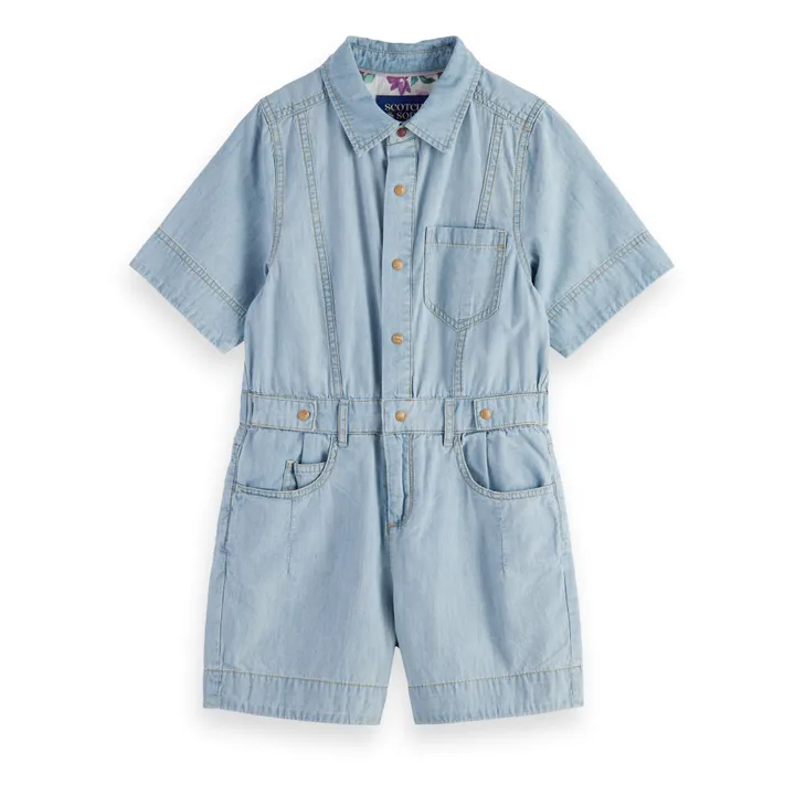 Scotch & Soda Combishort Lightweight | Denim clair