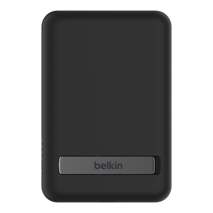 (10W) 5000mAh Boost Charge Magnetische MagSafe Qi Wireless Powerbank USB C Ladegerät   Klappbarer Ständer (BPD004BTBK) - Schwarz