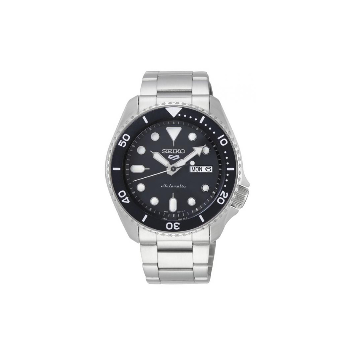 Montre Seiko 5 sport automatique acier cadran noir