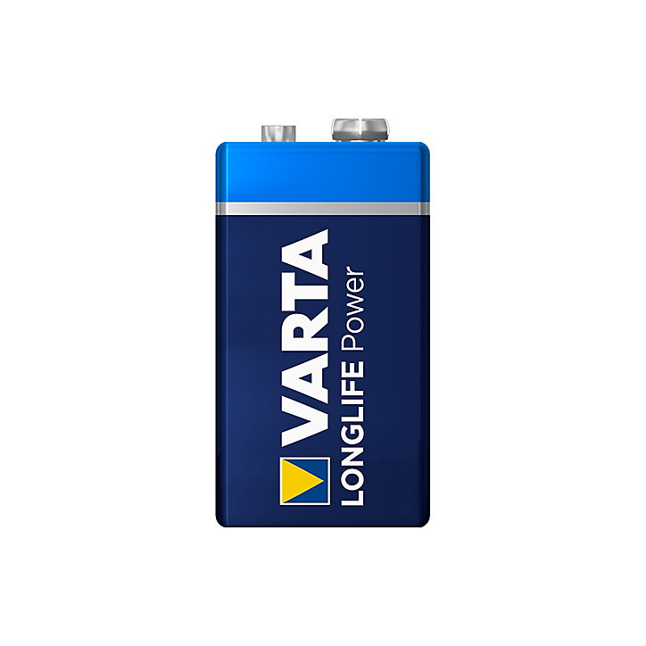 Pile alcaline 9V (PP3) Varta Long-life Power, lot de 2