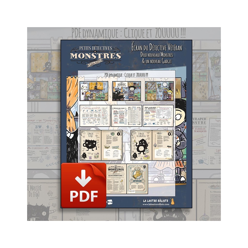 Petits Détectives de Monstres - Ecran du Détective Vétéran version PDF