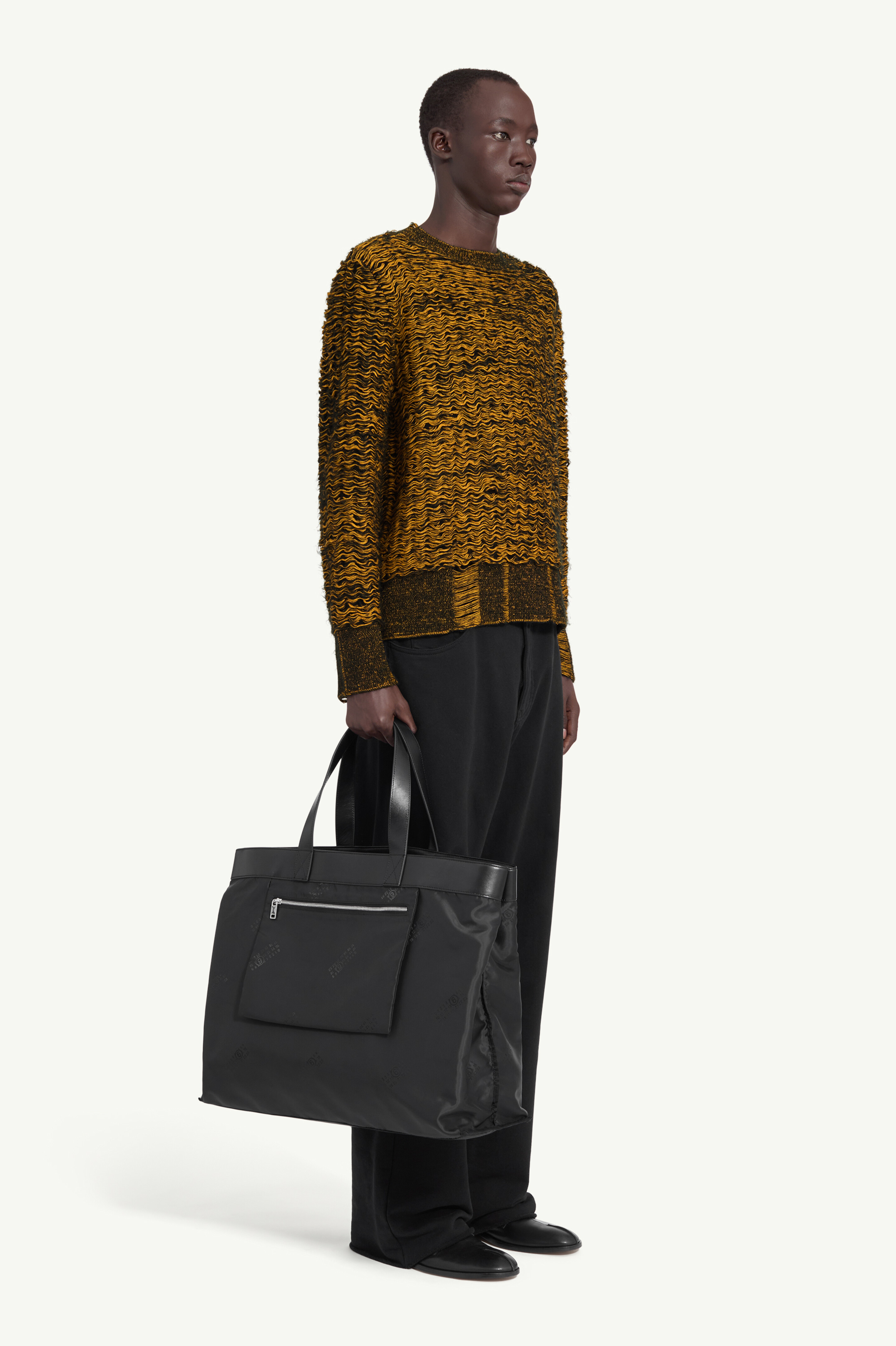 Pull en maille en mélange de laine pour homme | MM6