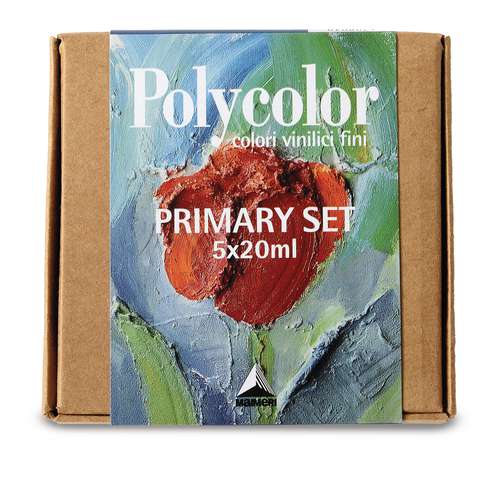 MAIMERI Polycolor Acrylfarben Primärfarben-Set