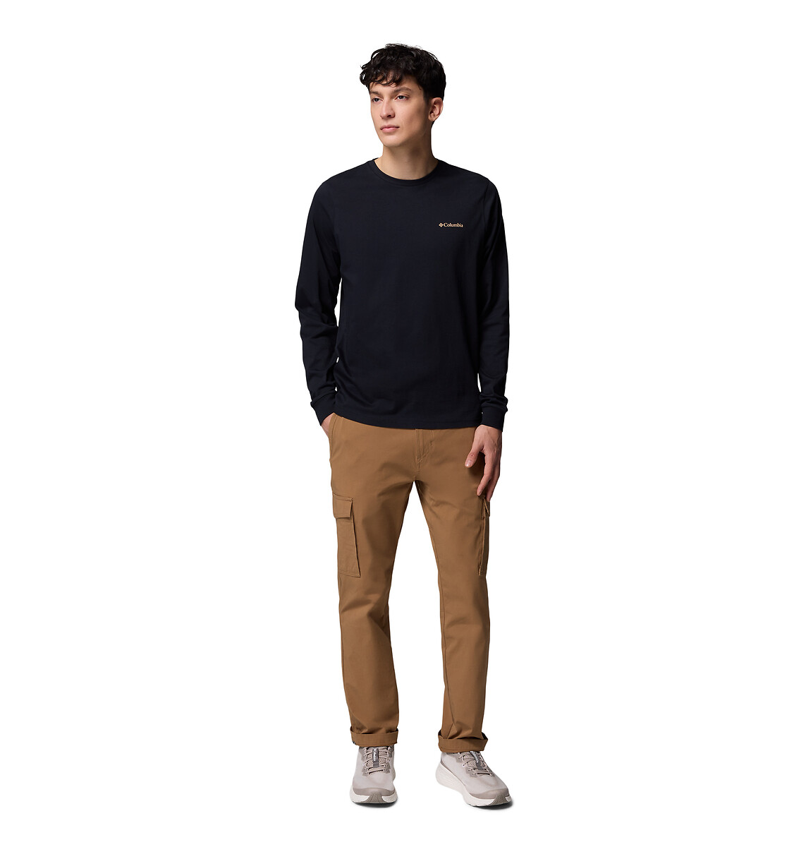 COLUMBIA<br>Camiseta de manga comprida com logotipo nas costas
