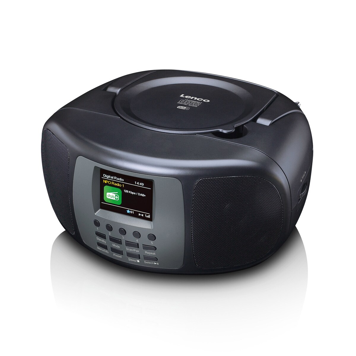 LENCO SCD-860BK Boomxbox mit DAB+/FM-Radio & BT, schwarz