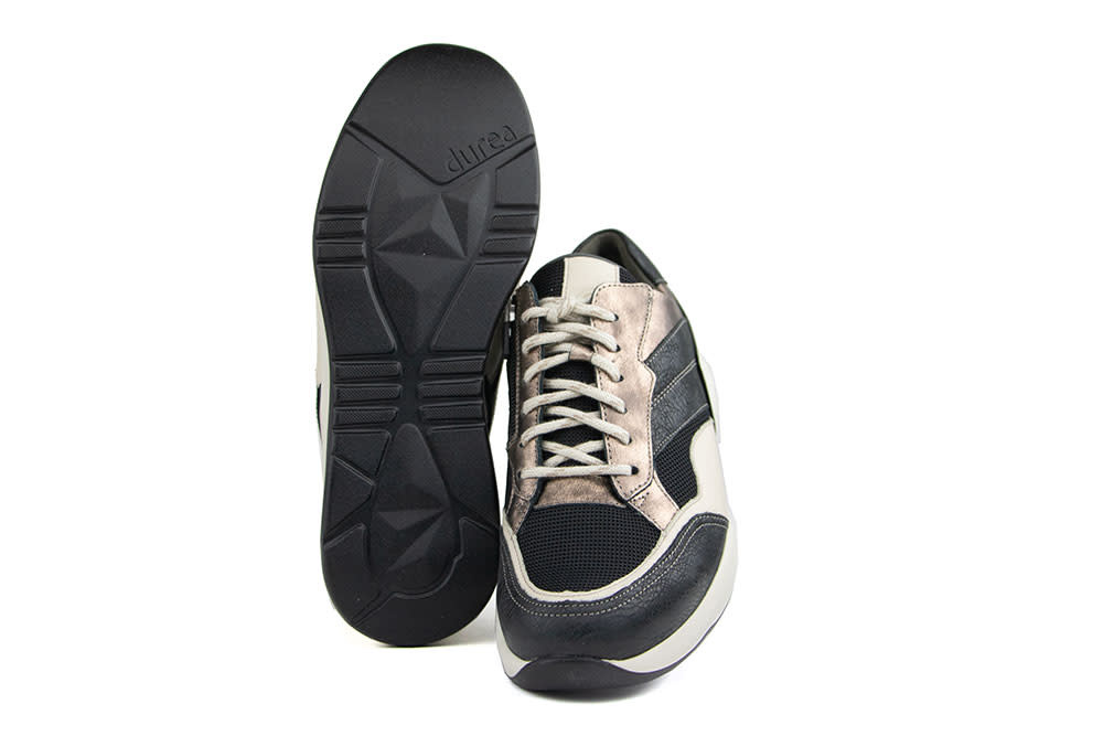 Durea Sneaker Zwart Beige Goud K