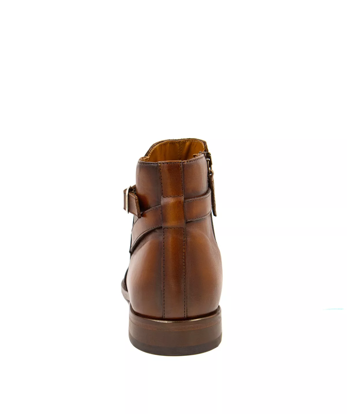 Bottines Elthon Marron Patiné
