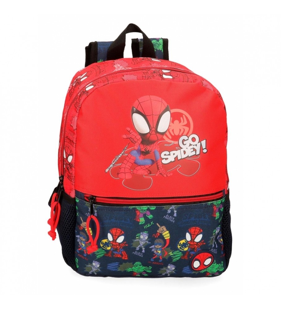 Mochila Joumma Go Spidey vermelha - 25x32x12cm -