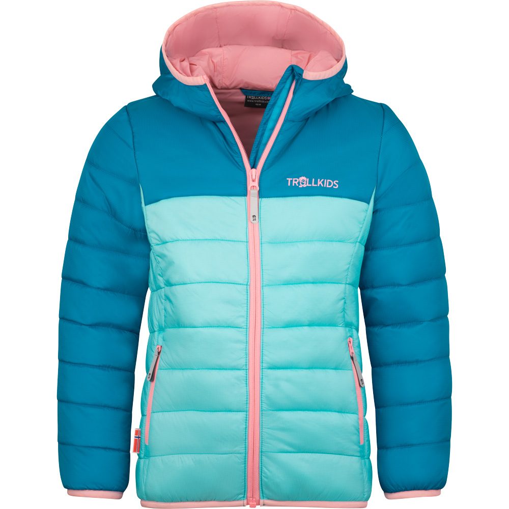 Trollkids Eikefjord Isolationsjacke Kinder aqua haze