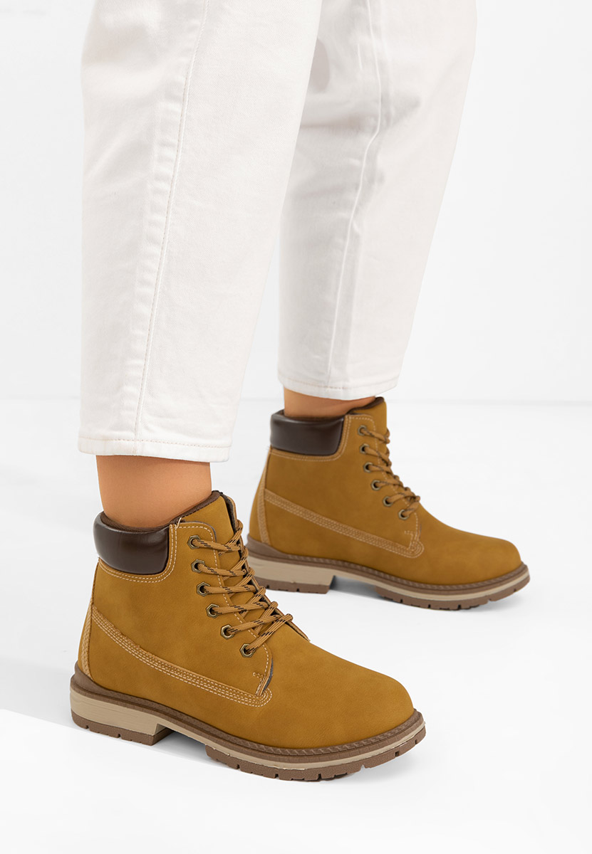 Bottines à lacets femme chameau Jasvira