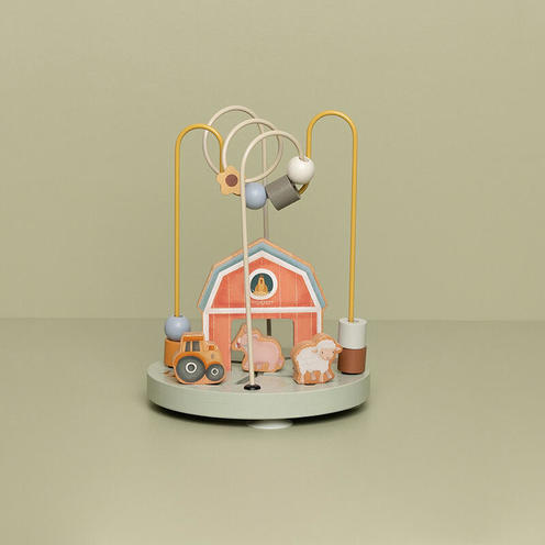 Boulier spirale en bois FSC - Little Farm - LITTLE DUTCH