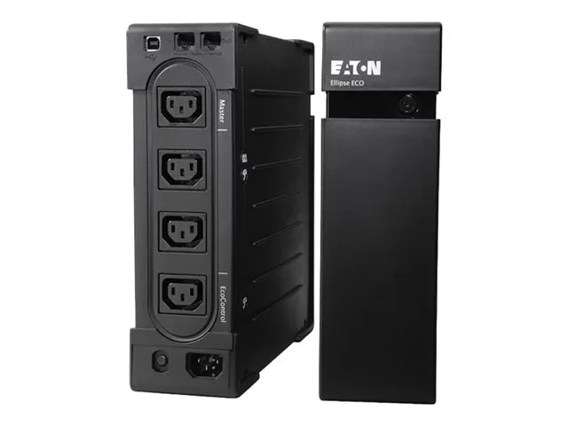 Eaton Ellipse ECO 650 USB IEC - UPS (stativ-monterbar / ekstern) - AC 230 V - 400 Watt - 650 VA - USB - output-stikforbindelser: 4 - 2U - 19