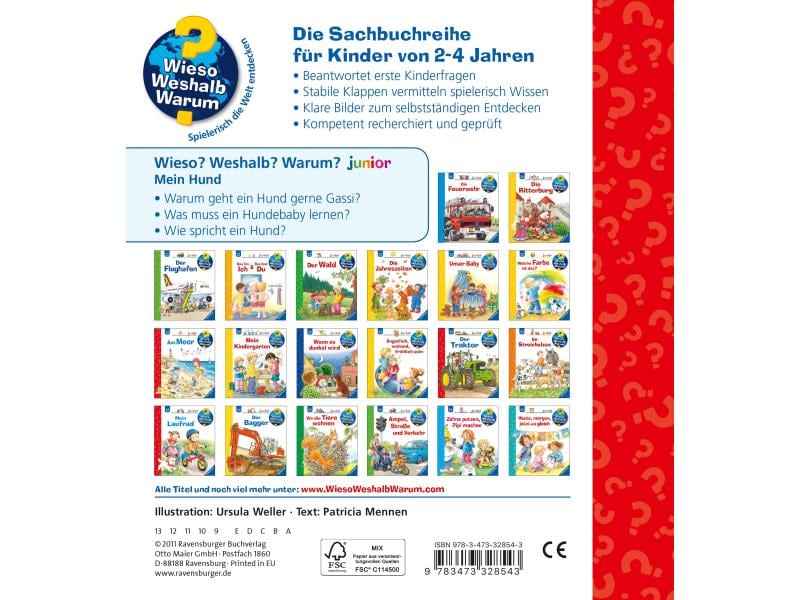 Ravensburger Kinder-Sachbuch WWW Junior: Mein Hund Kinder-Sachbuch
