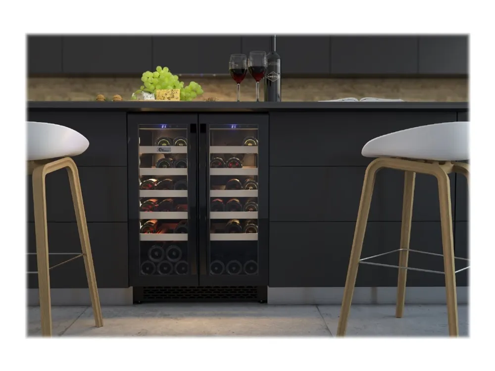 Thermex Winemex 40 - Vinkøler - bredde: 59.5 cm - dybde: 53 cm - højde: 82.2 cm - 100 liter - Klasse G - sort