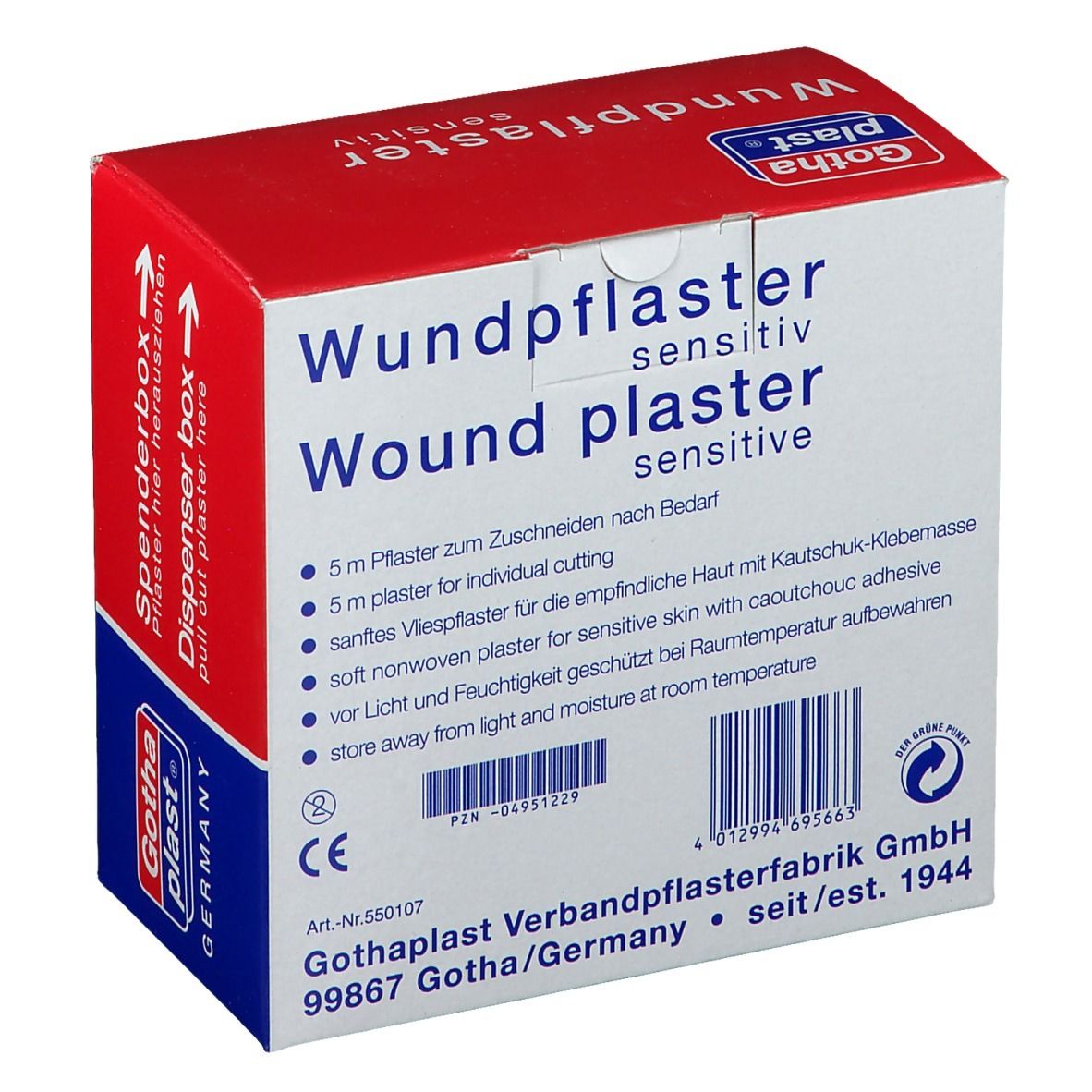 Gothaplast® Wundpflaster sensitiv 5 m x 6 cm
