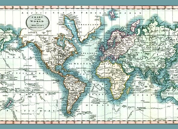 HOUSE OF KIDS - CHART OF THE WORLD TAPIS 135X195