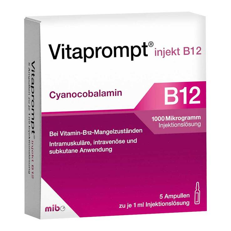 Vitaprompt injekt B12 1000 µg Injektionslösung, 5X1 ml