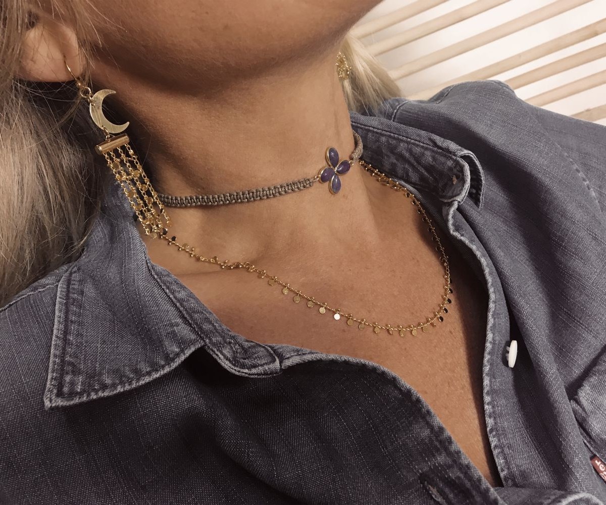 Boucles d'oreilles Clip Ardha Chandra