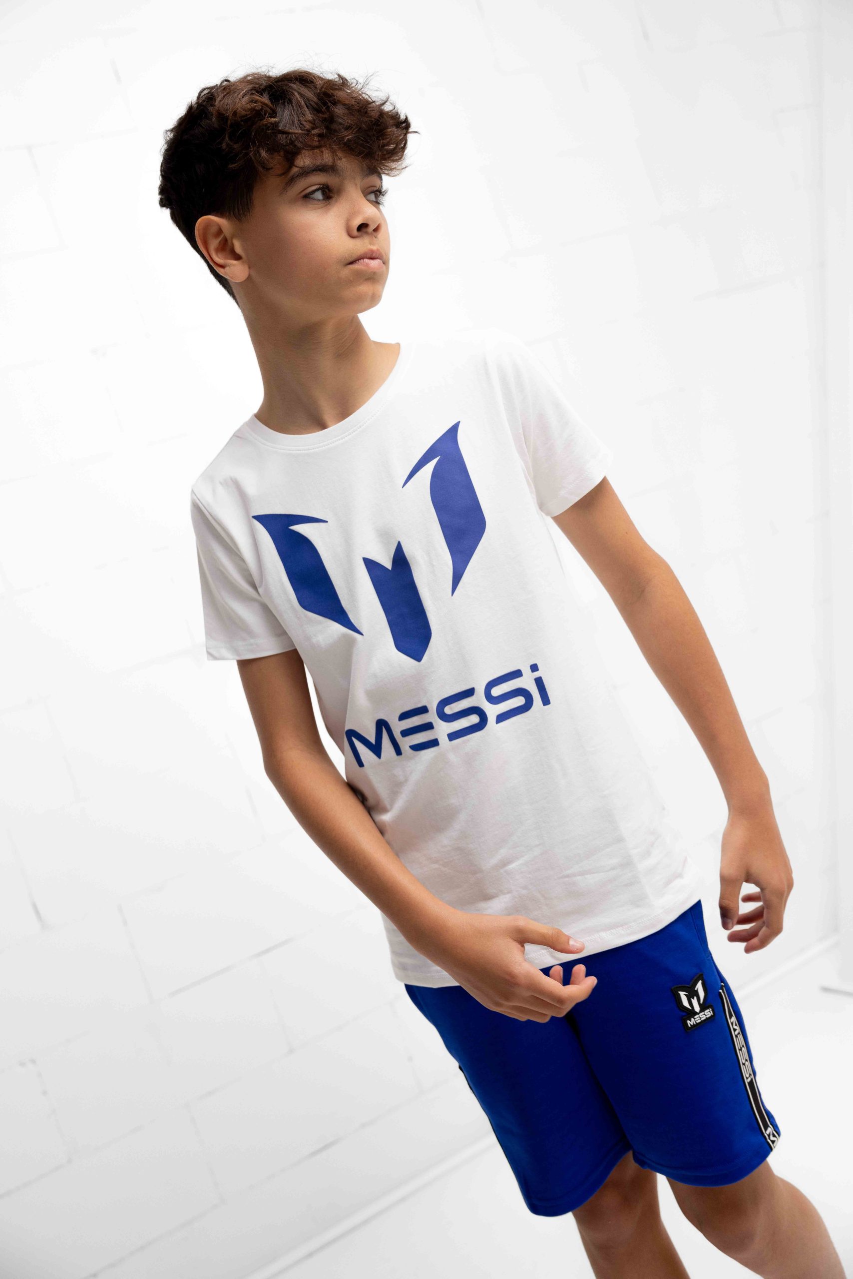 Vingino x Messi Logo T-Shirt Kids Wit
