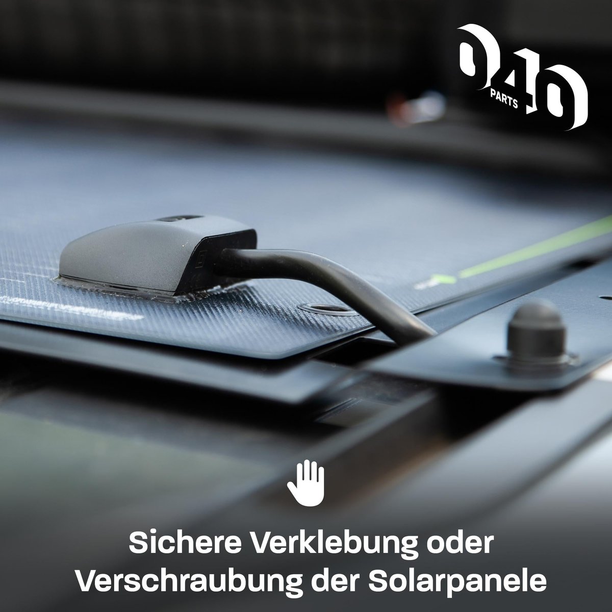 040 Parts Black zonnepanelhouder - VW T7