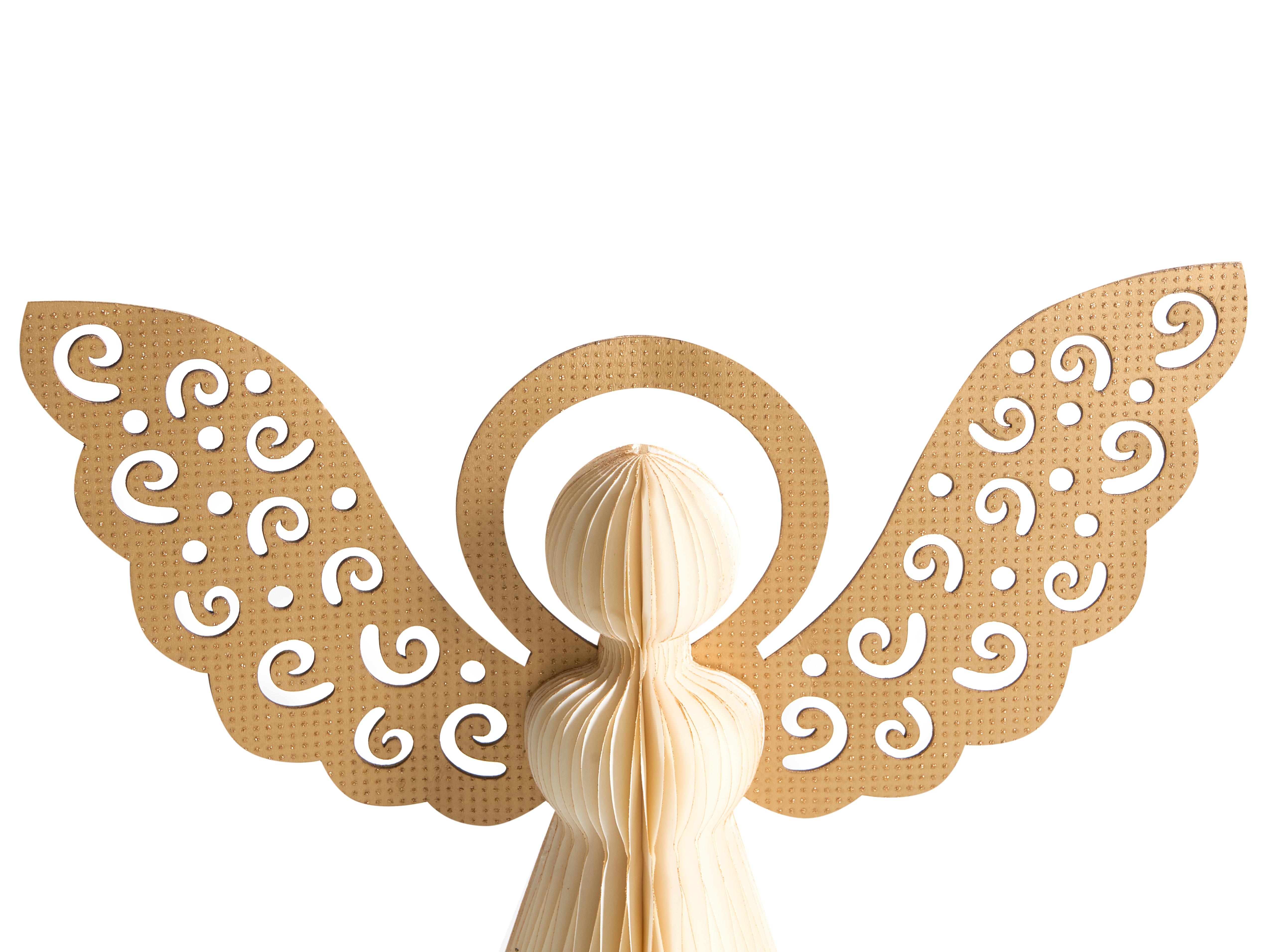 Set van 3 figuren EIRA Engel 24/28/33 cm Beige