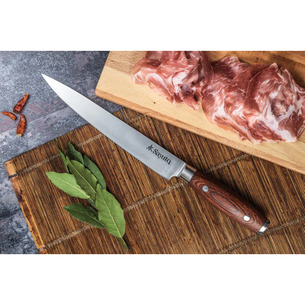 Couteau Sayuto Pakka X50 modèle découpeur 20,5cm manche riveté Sayuto