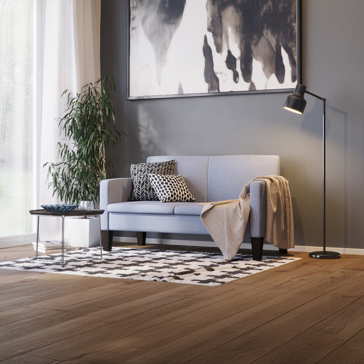 Sofa SVEN 2-Sitzer blau