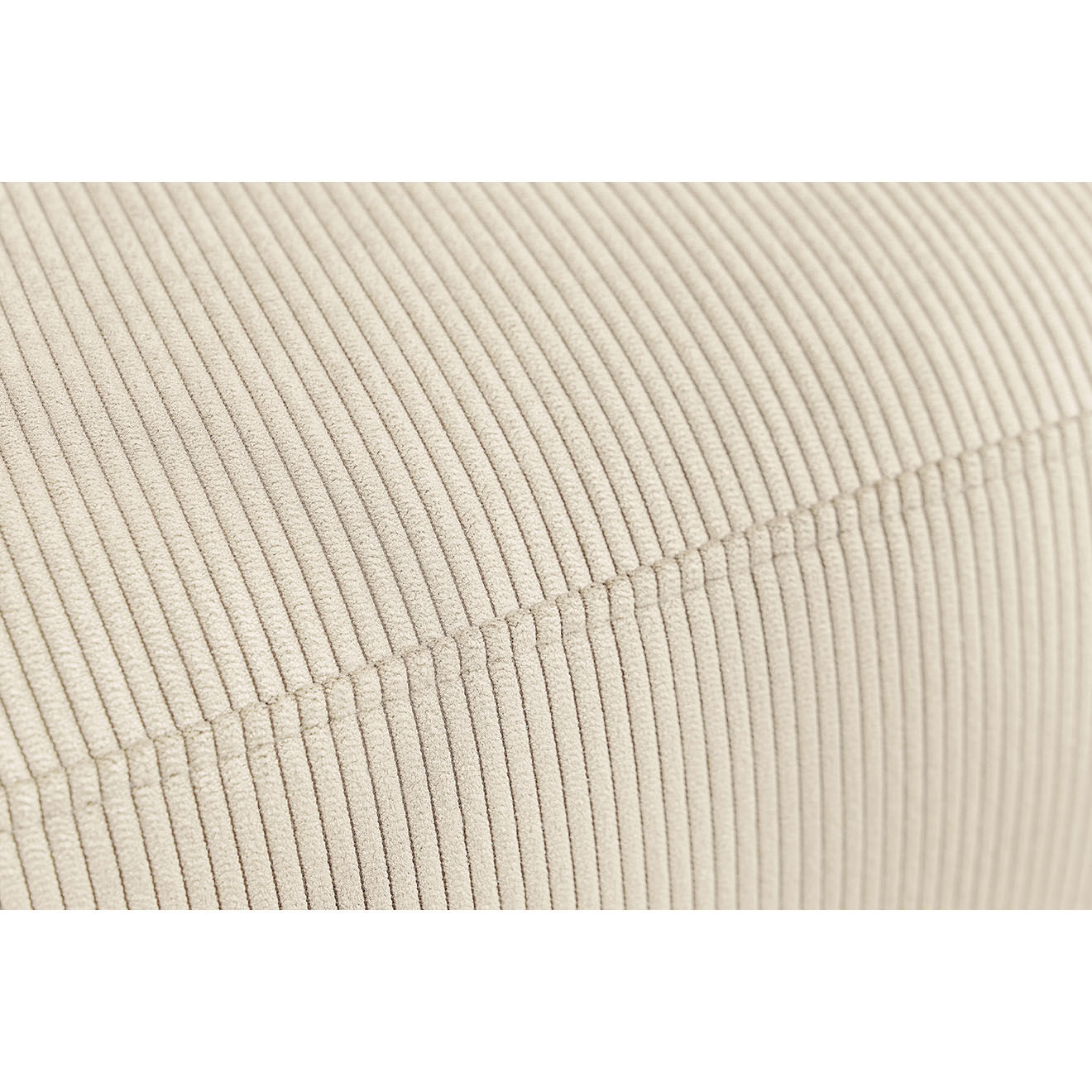 Bobochic Canapé d'angle fixe droit Enjoy beige - 237x147x95 cm
