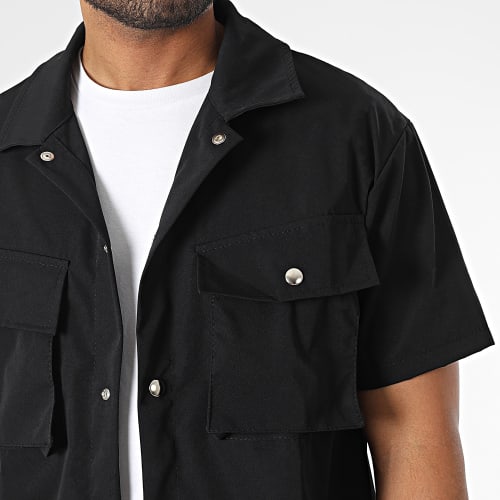 Ensemble Chemise Manches Courtes Et Short Jogging Noir
