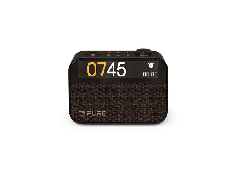 Pure Radiowecker Moment Schwarz DAB /UKW-Radiowecker mit integriertem Nachtlicht