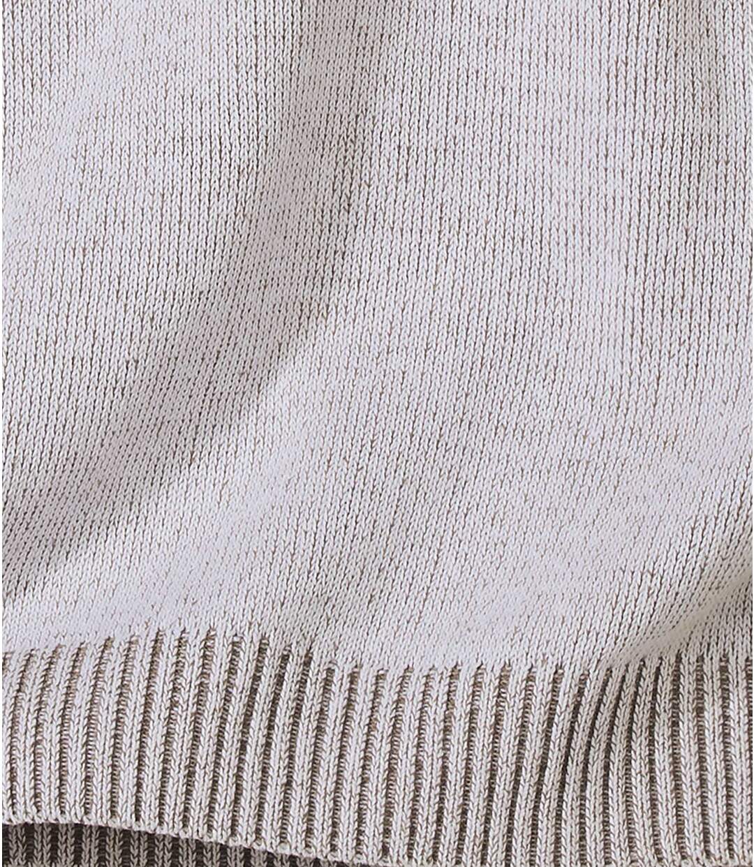 Pull Col Camionneur Coton Mouliné