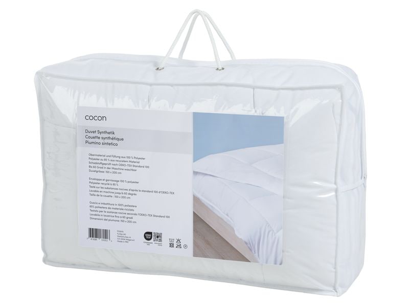 COCON Duvet Synthetik 150 x 200 cm Bettdecke, Schwedengrösse