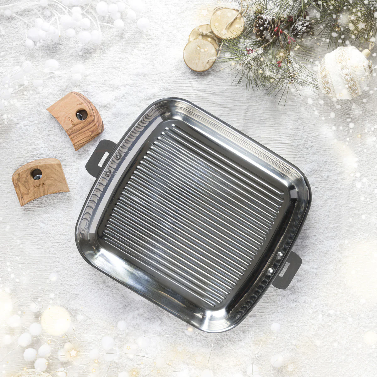 Gril carré inox Casteline Cristel