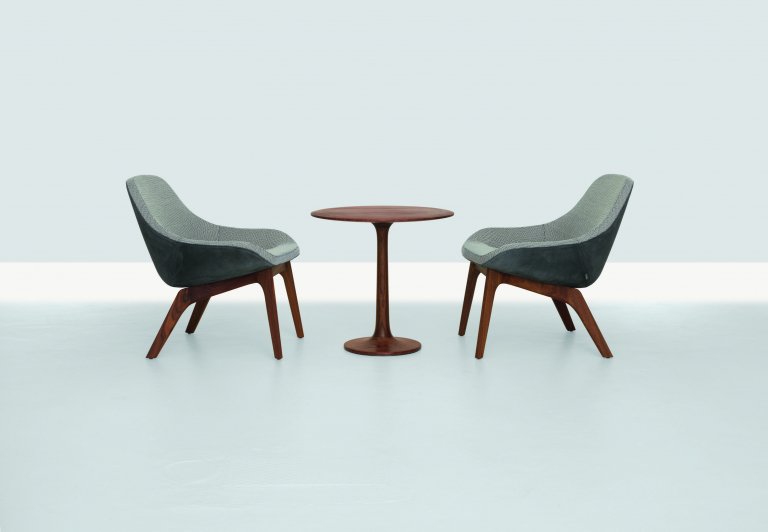 Zeitraum Turntable Couch bijzettafel 60 Amerikaans walnoten