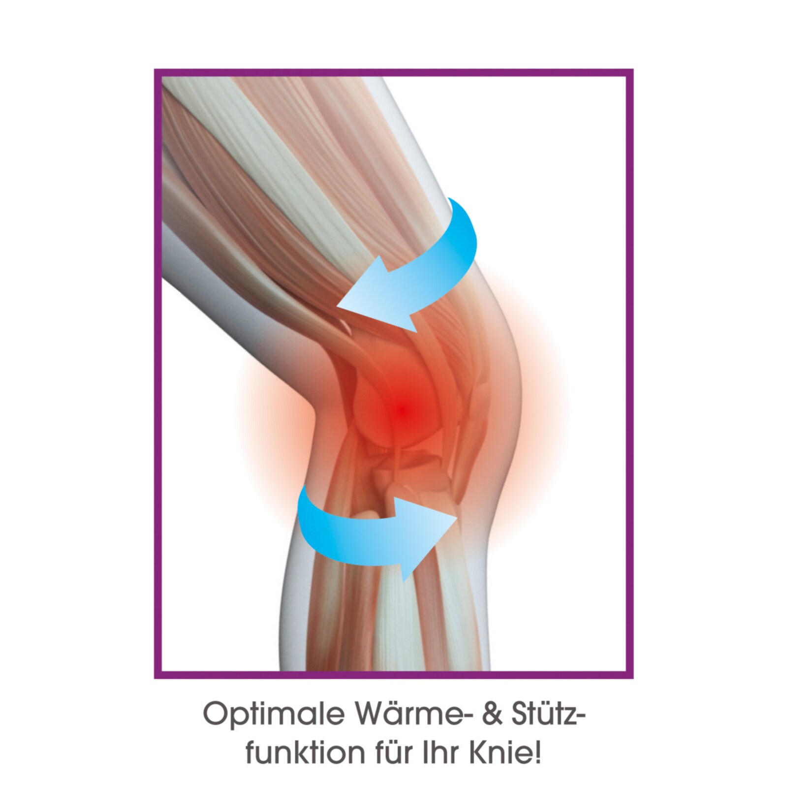 VITALmaxx Kniebandage mit Kupferfasern