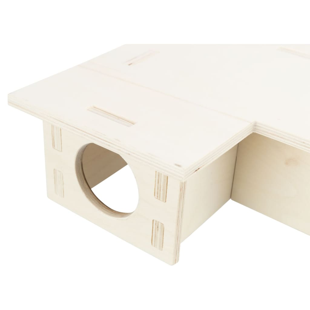 Maison emboitable 3 chambres 30 x 12x 30 cm pour grands hamsters, dègues