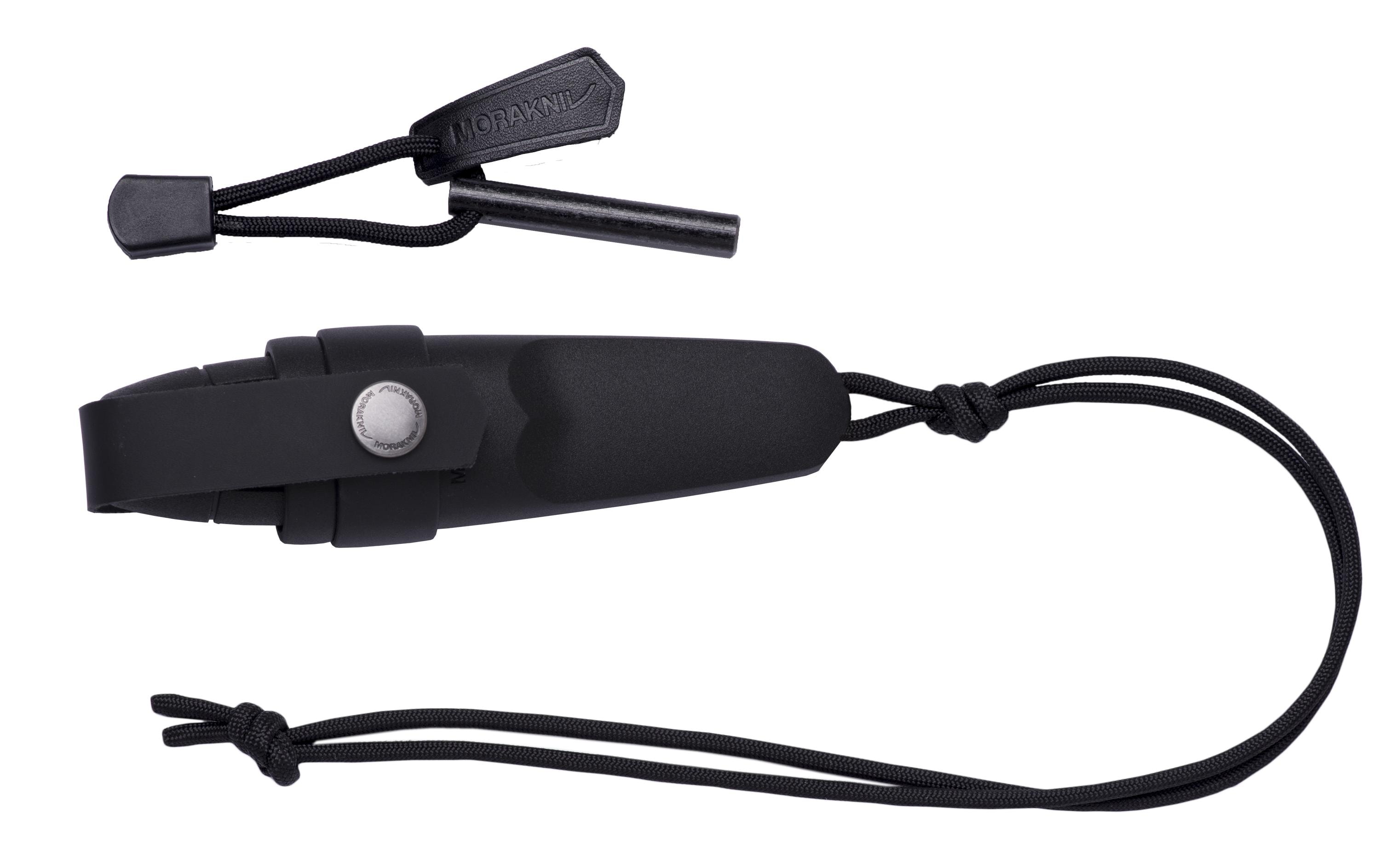 Survival Knife Eldris with Fire Kit BlackOutdoormesser