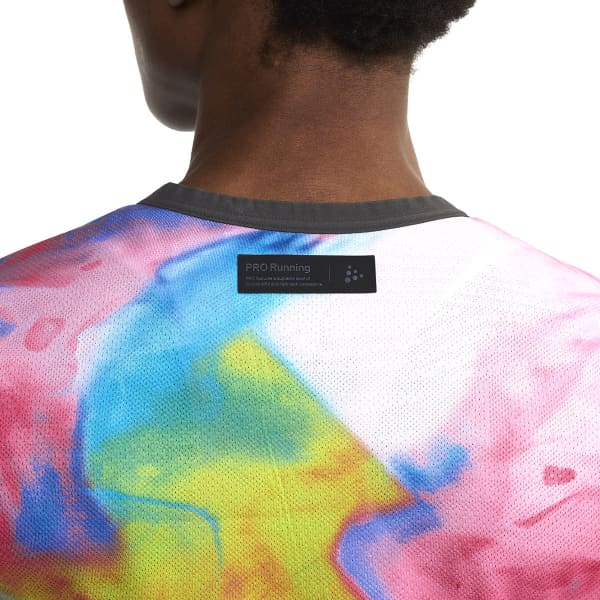 T-shirt running CRAFT PRO HYPERVENT JAQUARD TEE W FUCHSIA/MULTI