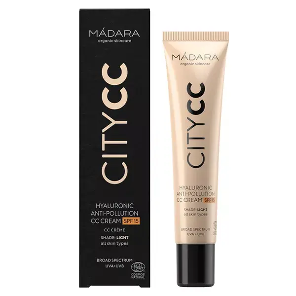 MÁDARA City CC Creme Antipoluição com Ácido Hialurônico FPS 15 Leve 40ml