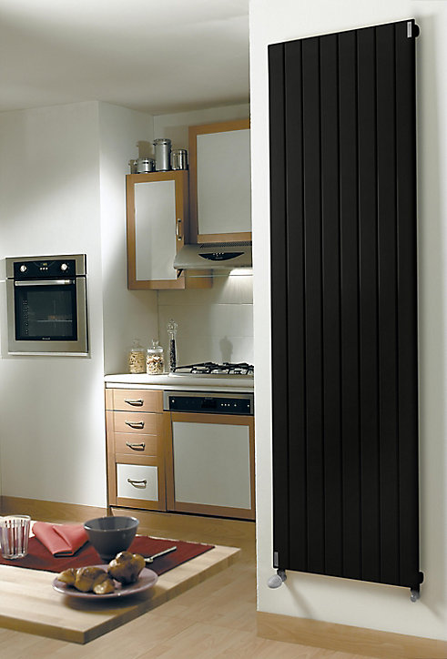 Radiateur eau chaude Acova Lina vertical noir 1256W