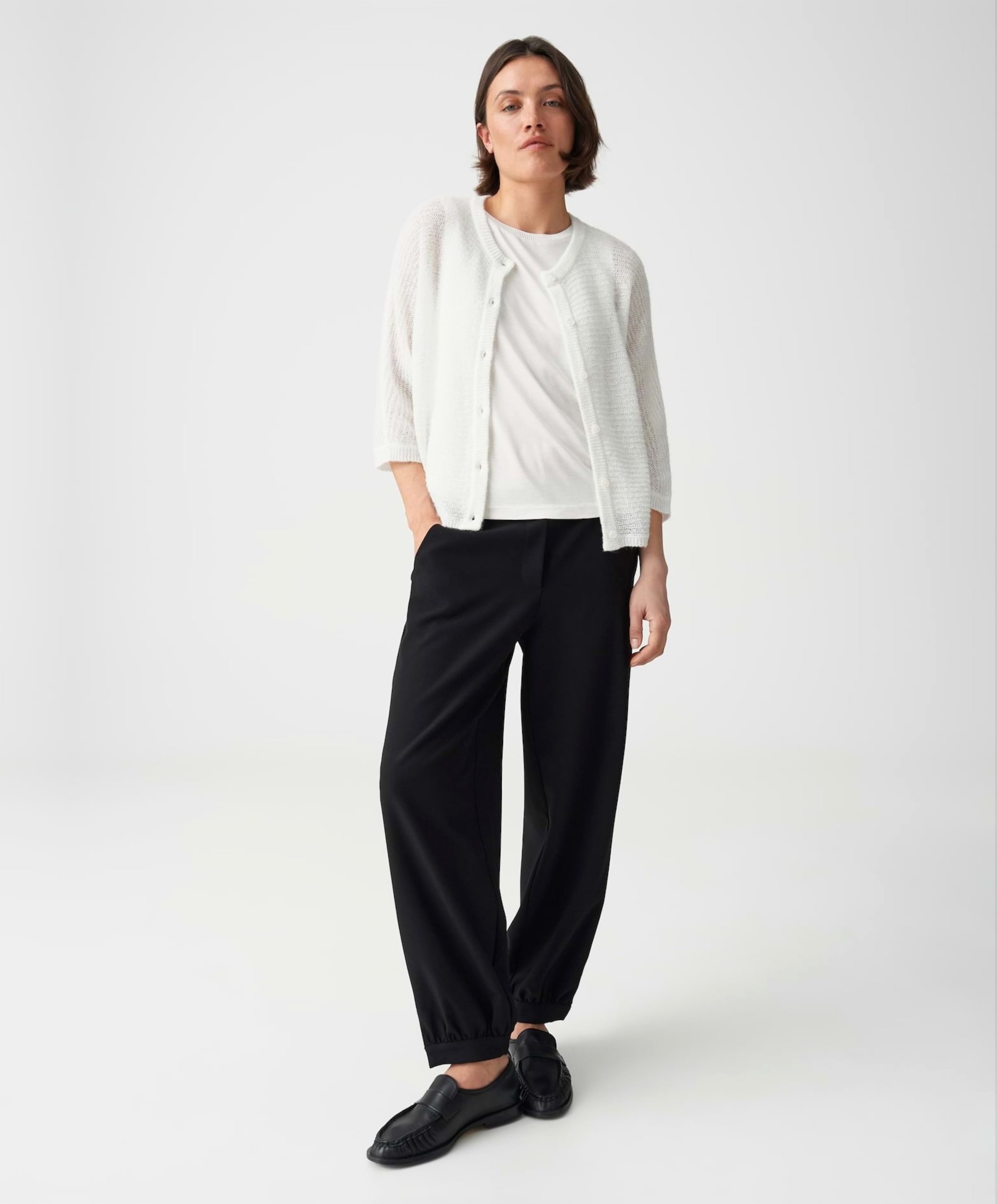 OPUS Dames vest ecru