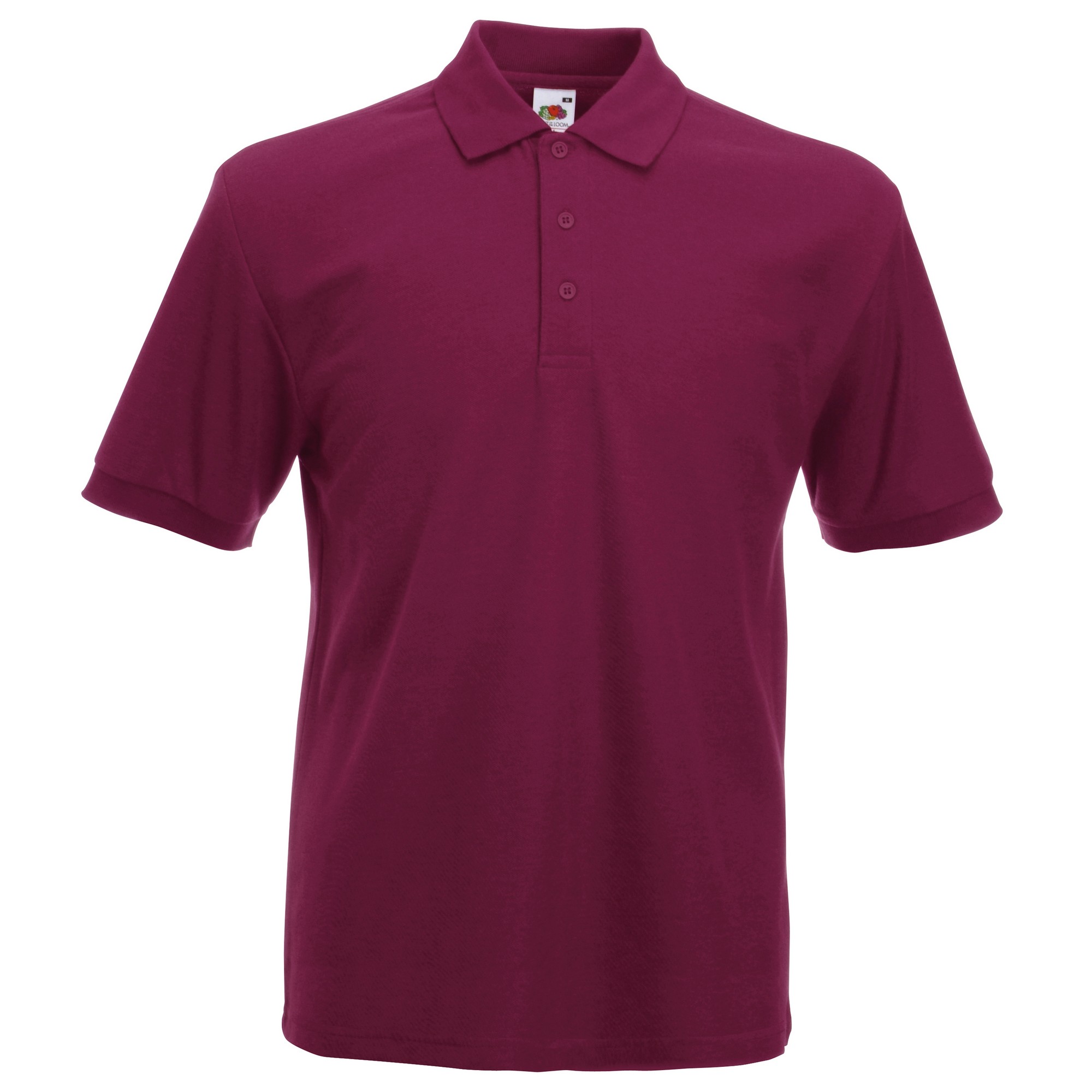 Camisa polo Fruit of the Loom 65/35 de manga curta e tecido piqué grosso