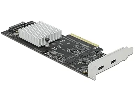Delock PCI Express x8 Karte zu 2 x extern SuperSpeed USB 20 Gbps (USB 3.2 Gen 2x2) USB Type-C™ Buchse