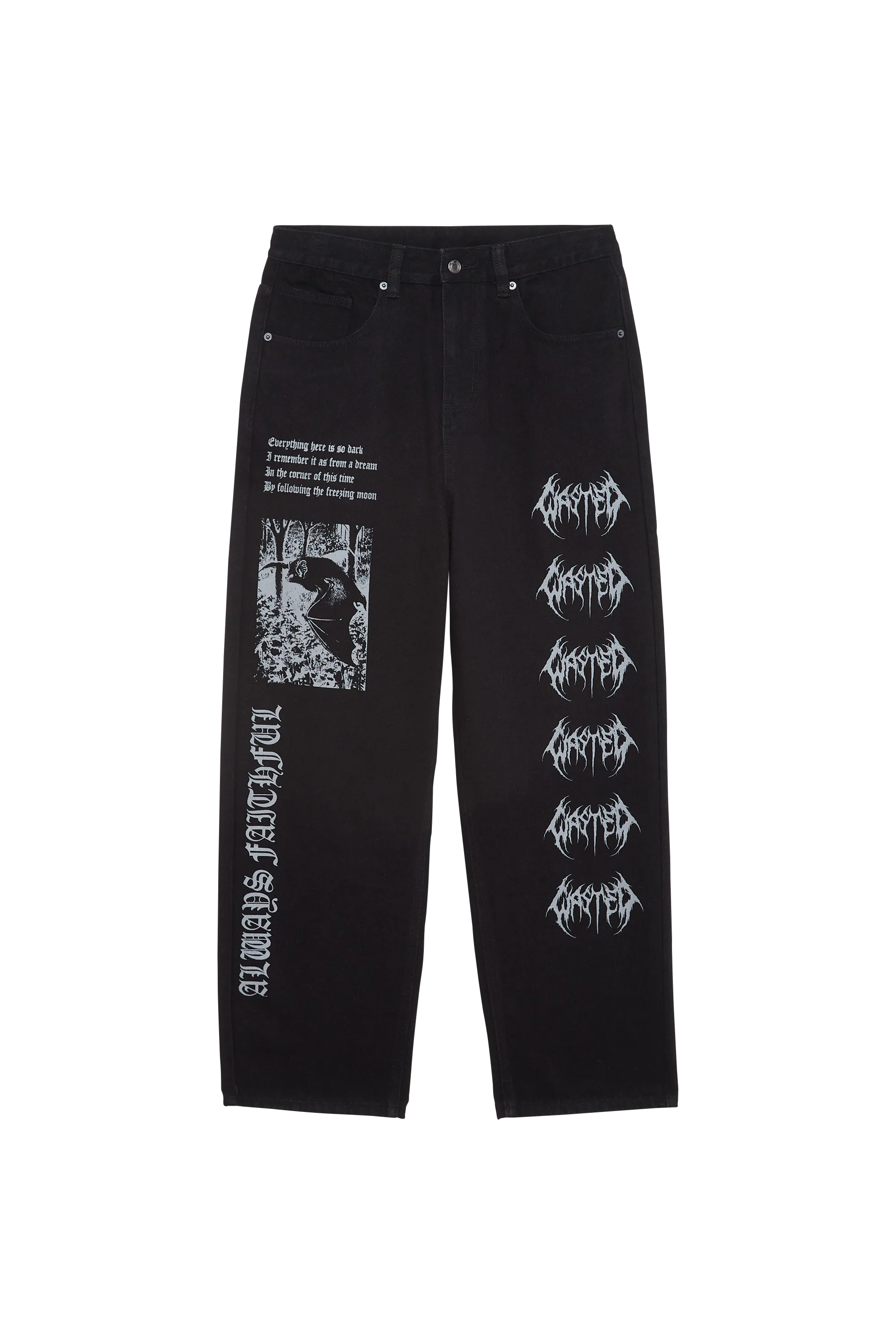 WASTED Jean PANT CASPER SIGHT Noir